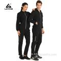 Material cómodo popular pareja sudadera con capucha deportiva